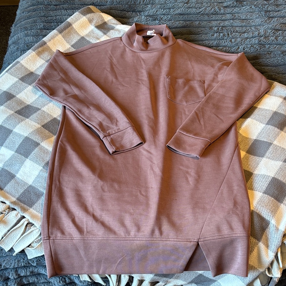 Cable & Gauge Mauve Long Sleeve Dress